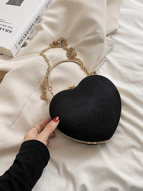 Black Heart Handbag (KEYCHAIN NOT INCLUDED)