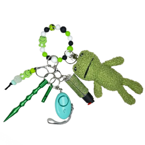 Frog Beaded Self Defense Keychain