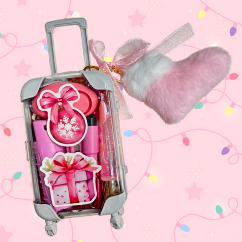 Pink Christmas Self Defense Suitcase