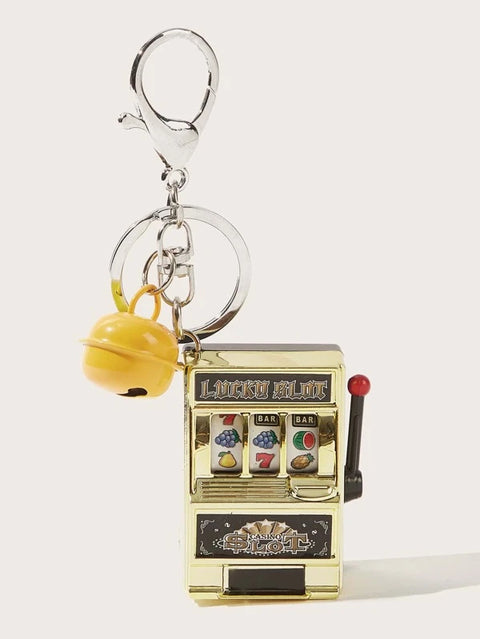 Slot Machine Charm Keychain - Defense Queens