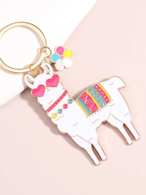 Llama Alpaca Charm Keychain - Defense Queens