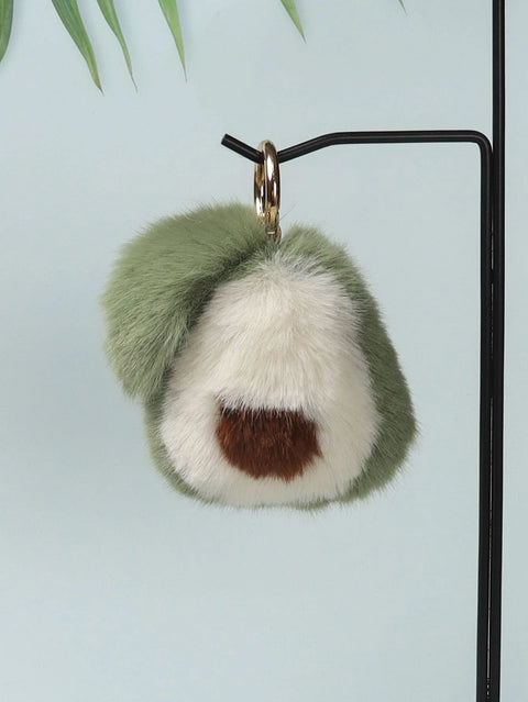 Avocado Pom Pom Keychain - Defense Queens