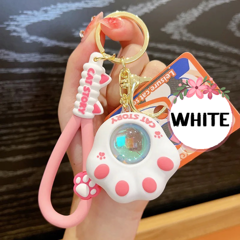 Cat Paw Light Keychain