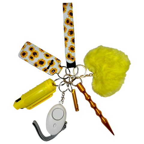 Sunflower Self Defense Keychain - Defense Queens