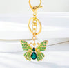 Green Butterfly Charm Keychain