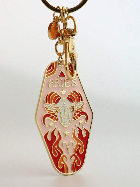Zodiac Sign Keychain