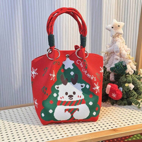 Reindeer Knitted Handbag