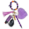 Witches Hat Beaded Self Defense Keychain (Beads Color May Vary)