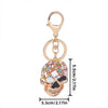 Skull Gemstone Keychain