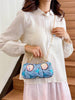 Blue Sequin Crossbody Bag