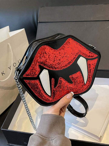 Vampire Fangs Crossbody Bag