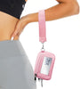 Pink Card Holder Pouch Wristlet