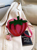 Pink Strawberry Shaped Crossbody Bag