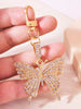 Rhinestone Butterfly Keychain