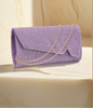 Purple Asymmetrical Clutch