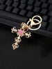 Cross Rhinestone Keychain