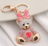 Bear Bow Bling Keychain