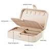 Cream Travel Jewelry Storage Box (BOX ONLY)