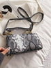 Snake Print Gold Hardware Purse