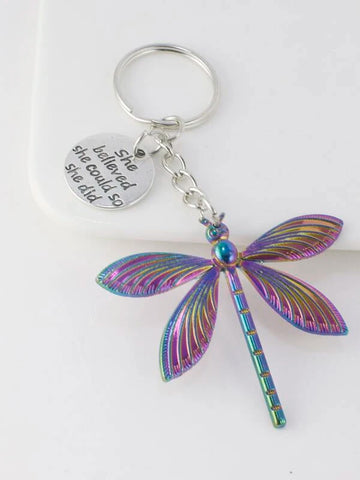 Dragonfly Charm Keychain