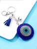 Evil Eye Tassel Charm Keychain