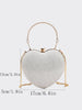 Silver Heart Handbag (KEYCHAIN NOT INCLUDED)