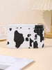 Cow Pattern Card Holder Keychain