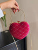 Glam Red Heart Handbag