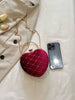 Glam Red Heart Handbag