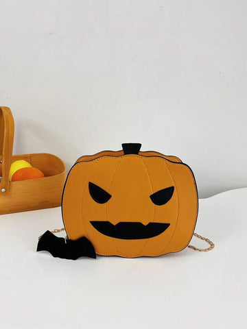 Scary Halloween Pumpkin Crossbody Bag