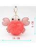 Crab Pom Pom Keychain