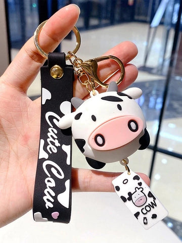 Cute Cow Keychain