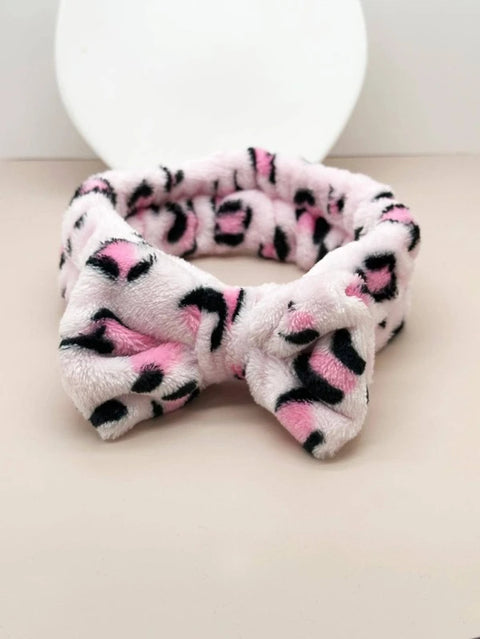 Pink Leopard Headband