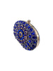 Glamorous Blue Oval Purse