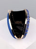 Glamorous Blue Oval Purse