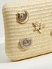 Shell Woven Clutch Bag
