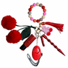 Cherry Charm Beaded Self Defense Keychain