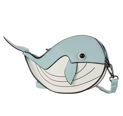 Blue Whale Crossbody Bag