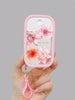 Pink Floral Flowers Portable Spray Bottle Keychain (Empty Bottle)