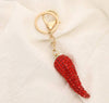 Chili Pepper Bling Keychain