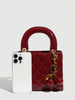 Red Cherry Quilted Handbag