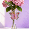 Pink & Green Butterfly Keychain