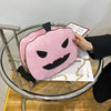 Scary Pink Halloween Pumpkin Crossbody Bag