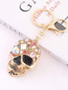 Skull Gemstone Keychain