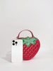 Strawberry Quilted Pattern Handbag