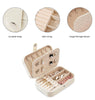 Cream Travel Jewelry Storage Box (BOX ONLY)