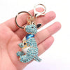 Blue Kangaroo Bling Keychain