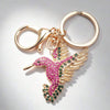 Pink Hummingbird Keychain