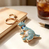 Blue Kangaroo Bling Keychain