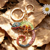 Colorful Chameleon Bling Keychain